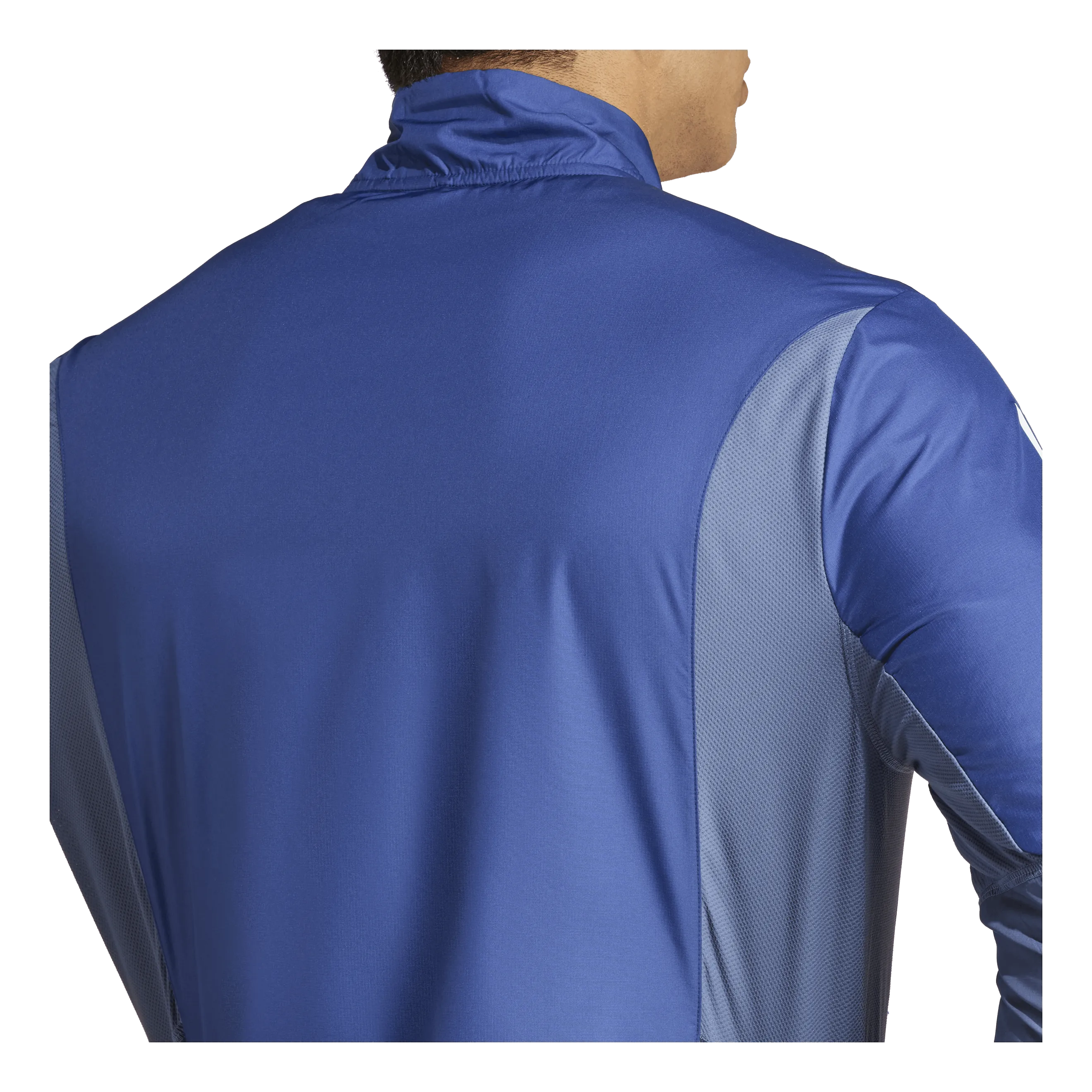 Own The Run Colorblock Jacket Dark Blue / Better Scarlet / Preloved Scarlet