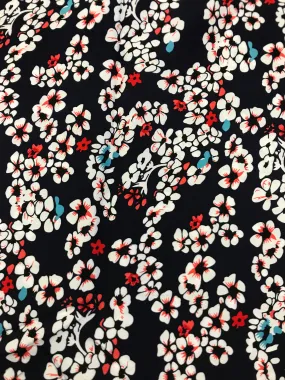 Printed Viscose - Navy Floral