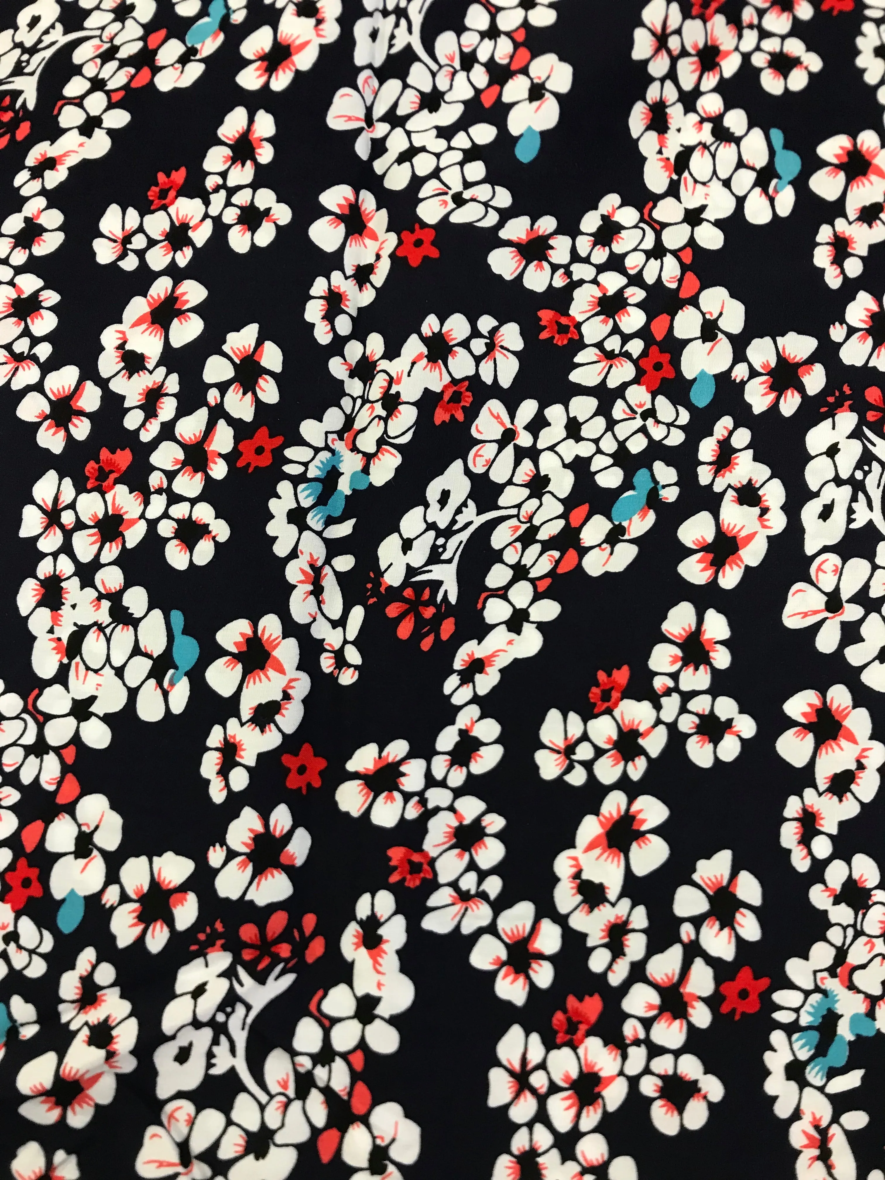 Printed Viscose - Navy Floral