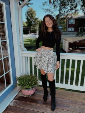 Ruffle Leopard Skirt