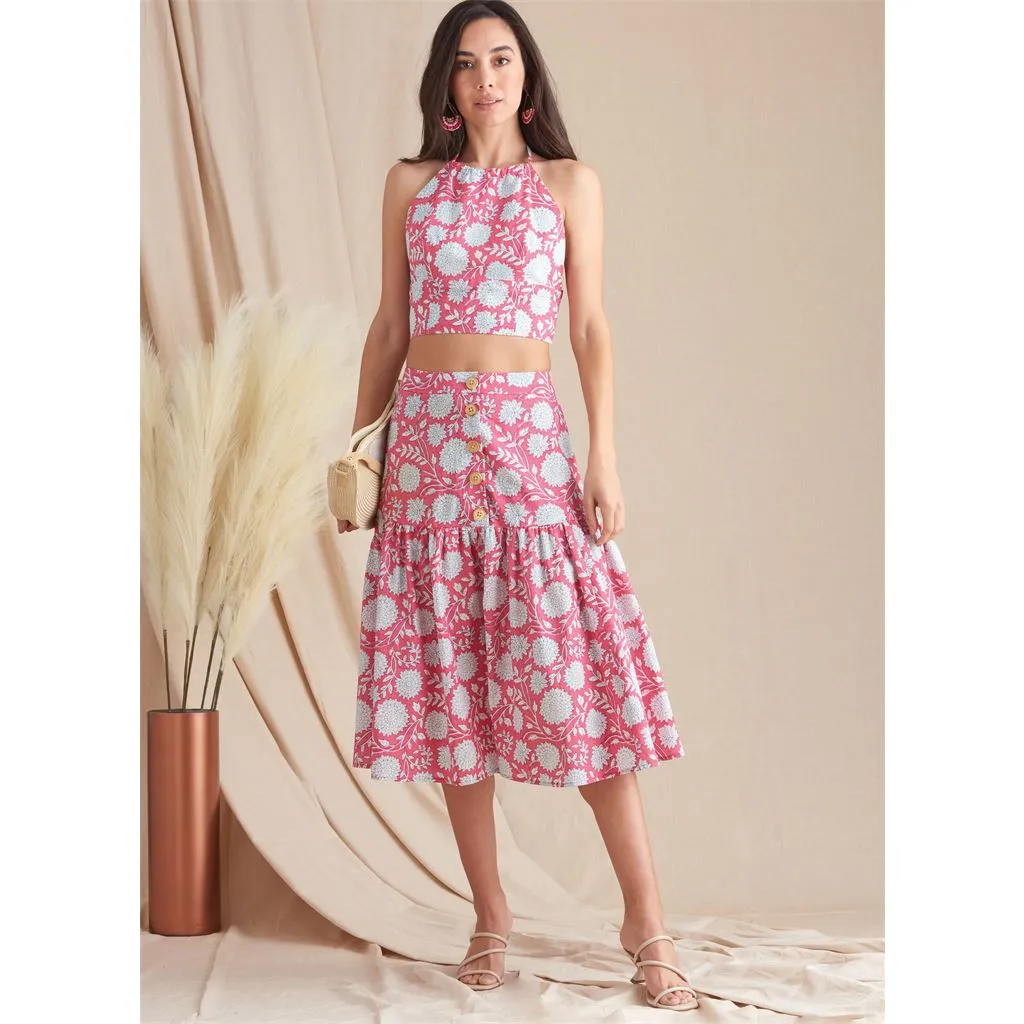 Simplicity Sewing Pattern S9613 Misses' Top and Skirts
