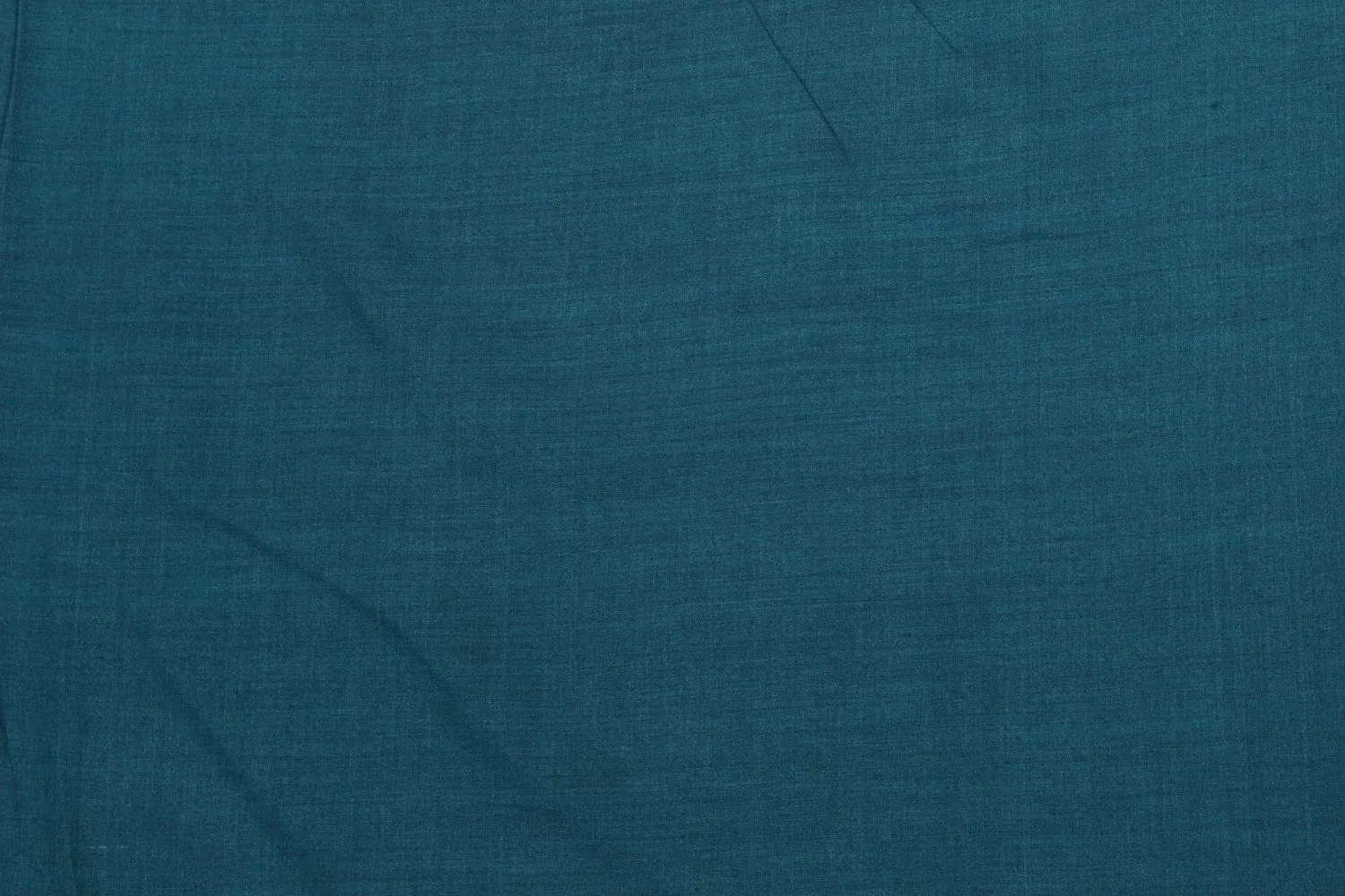 Teal Blue Moonga Tussar Silk Fabric