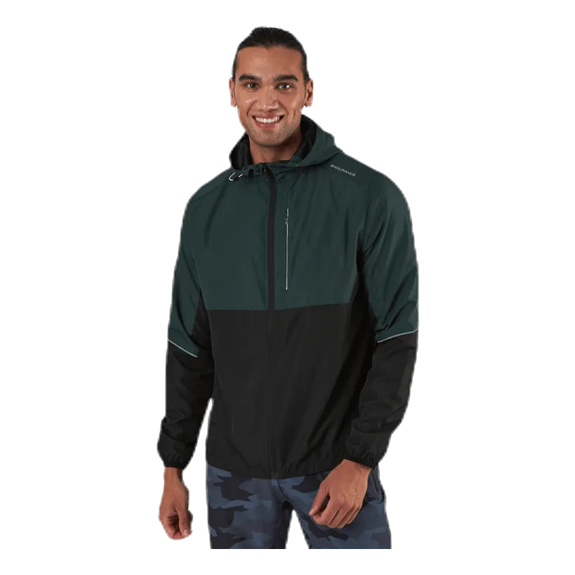 Thorow Running Jacket With Hood Green
