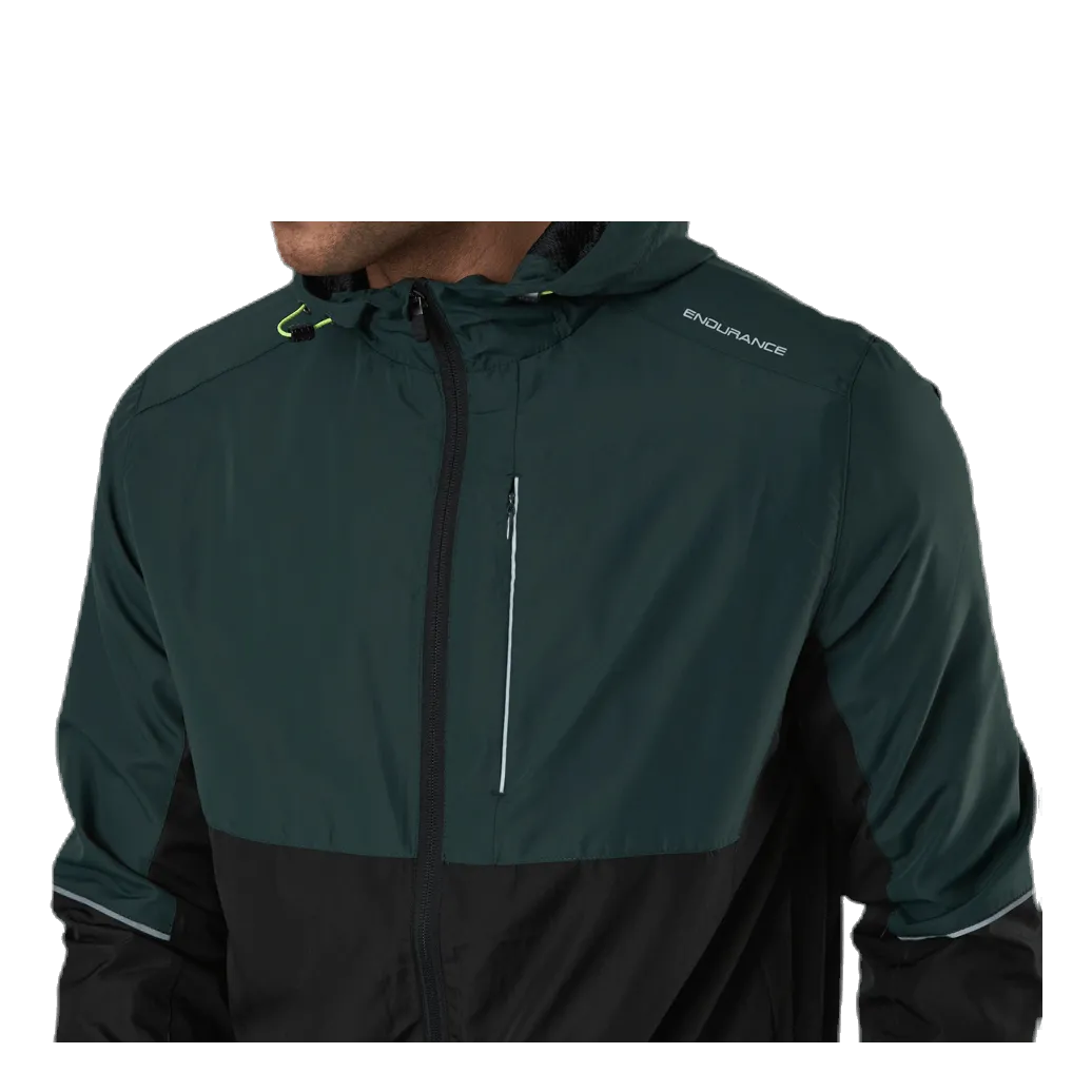 Thorow Running Jacket With Hood Green