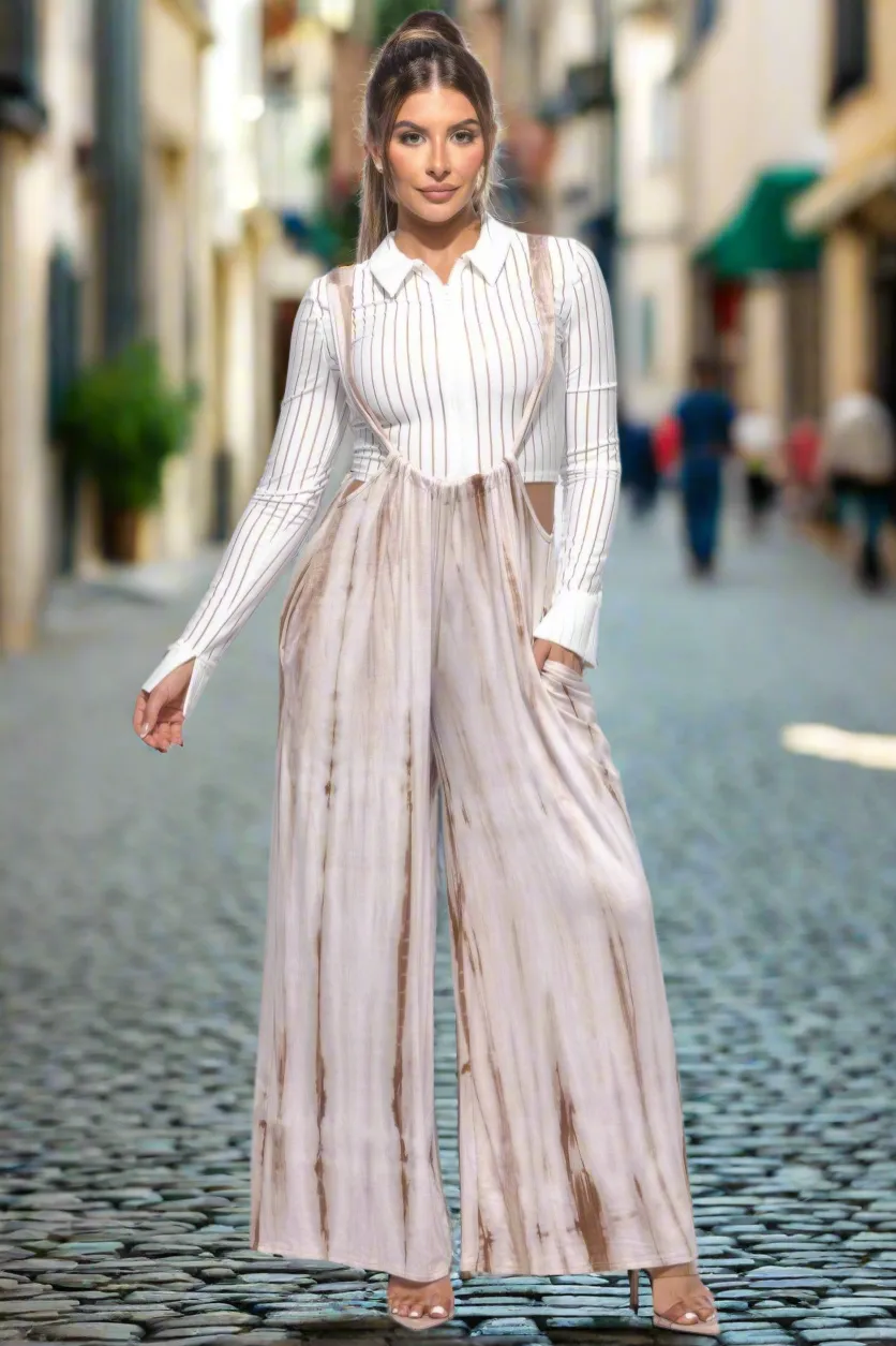 Tie Dye Loose Baggy Jumpsuit