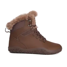 Vegan Barefoot Warm Walking Boots, Fur Lined Barefoot Boots