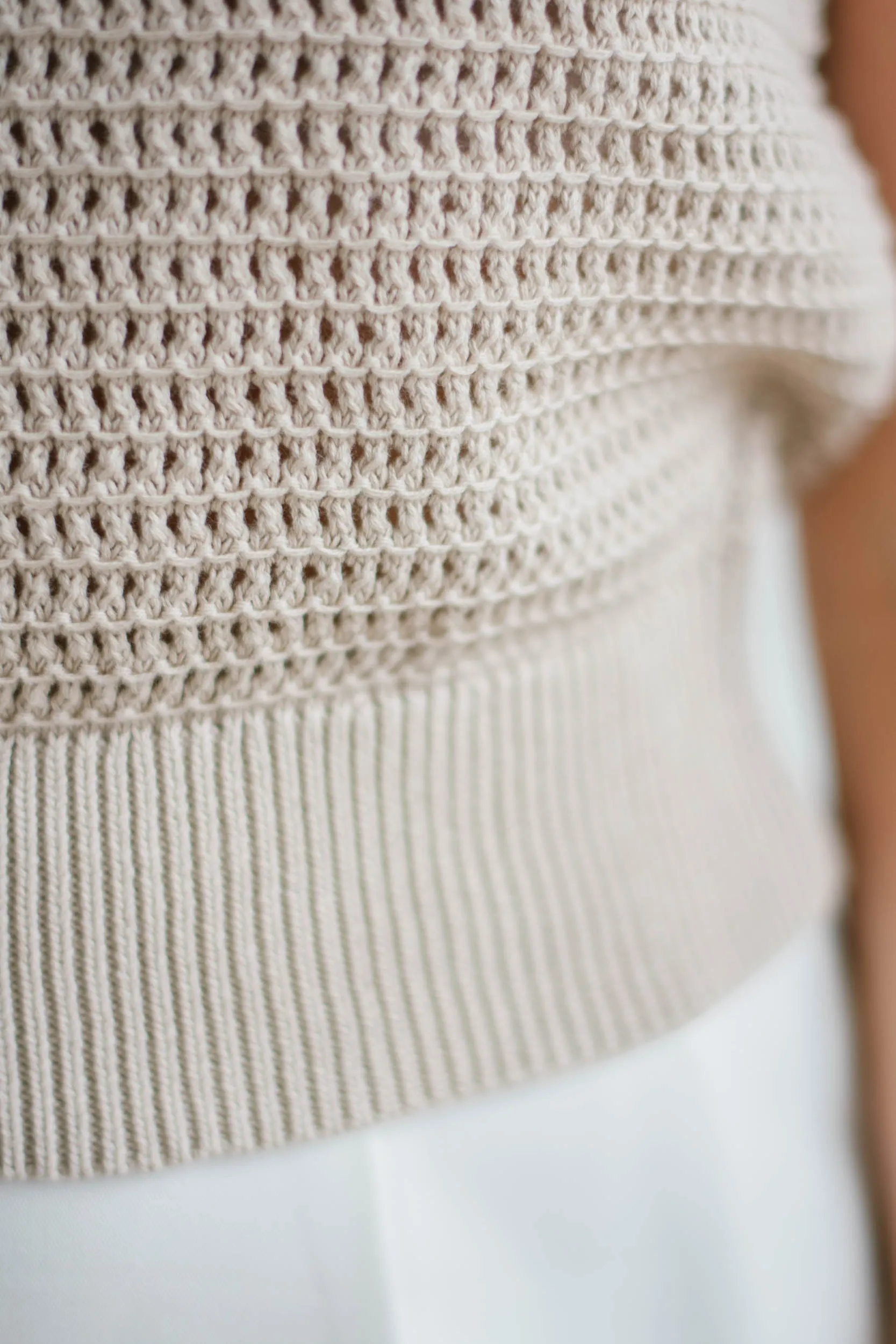 Warm Sand Crochet Tank