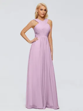 Wisteria Bridesmaid Dresses Aliyah Charming A-Line Straps Chiffon Bridesmaid Dresses